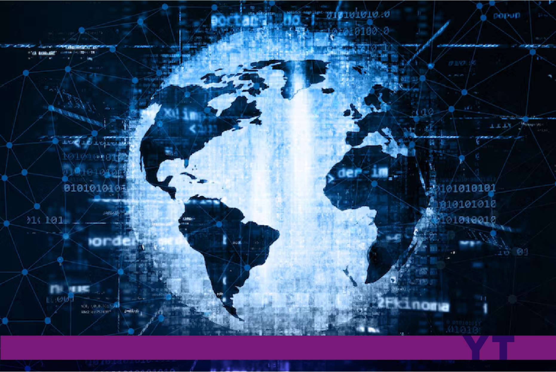 Globo terraqueo con textura de holograma y m?ltiples conexiones entre pa?ses