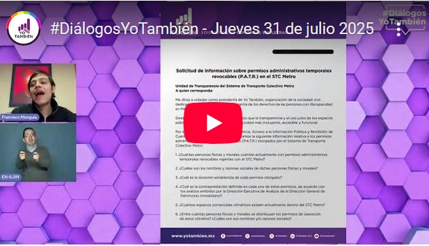Diálogos Yo También – Jueves 31 de julio de 2025
