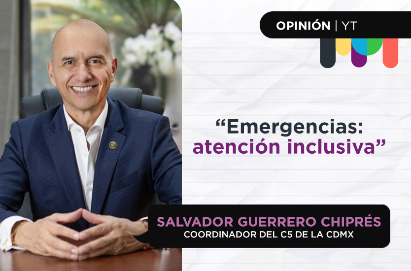 Ilustración de Salvador Guerrero Chiprés, coordinador del C5 de la Ciudad de México