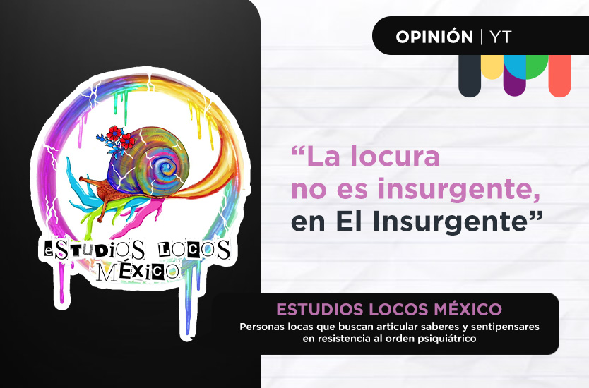 Logotipo de Estudios Locos México, personas locas que buscan articular saberes y sentipensares en resistencia al orden psiquiátrico