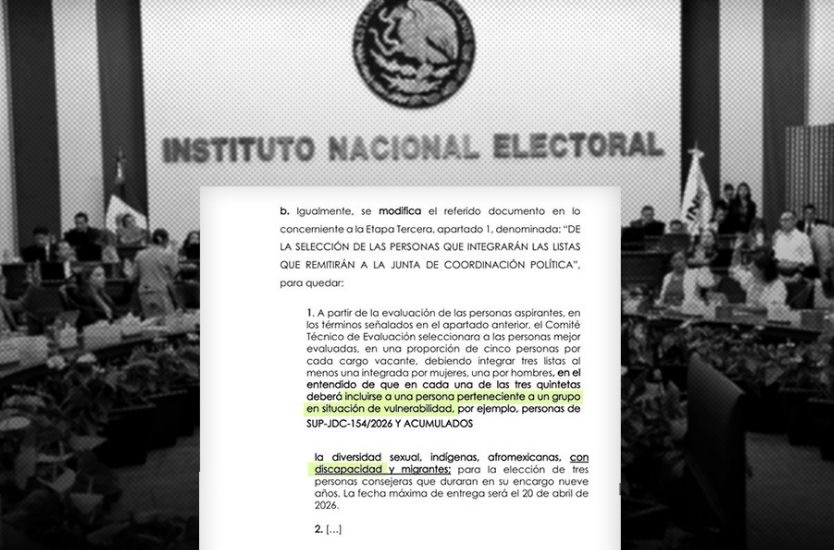 Impugnan proceso para elegir consejerías del INE por la exclusión de personas de grupos en situación de vulnerabilidad